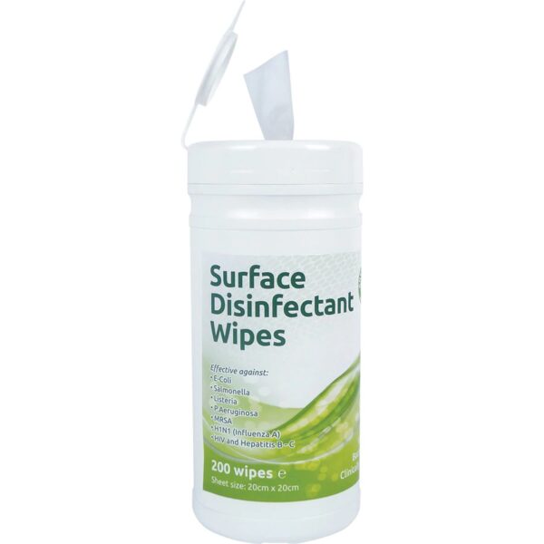 Surface Disinfectant Wipes (200 Wipes Per Tub)