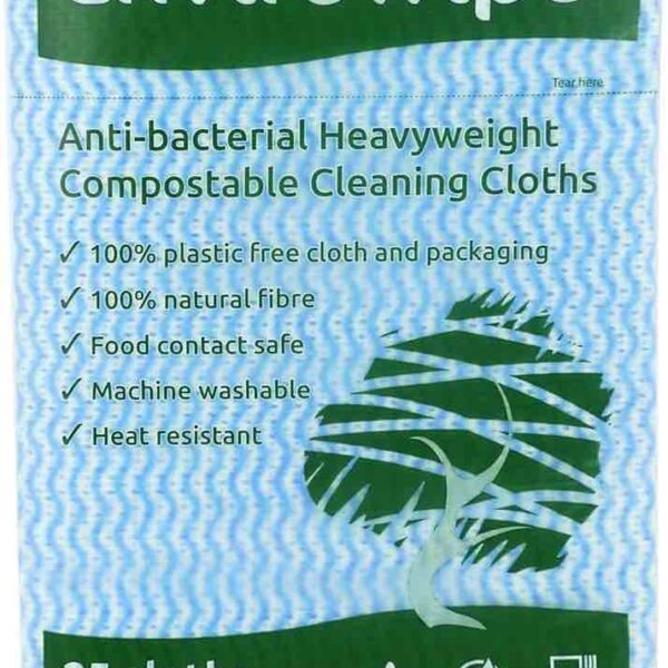 Envirowipe Folded Cloths - Compostable (25 cloths per pack)