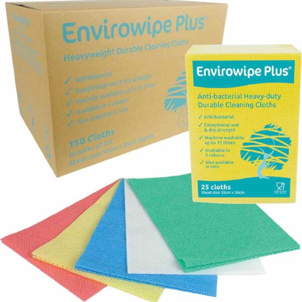 Envirowipe Plus Folded Cloths (25 Cloths Per Pack)