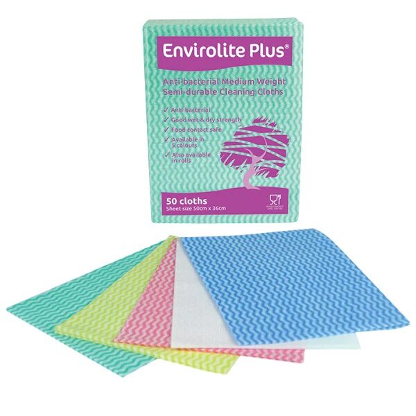 Envirolite Plus Folded Cloths - Large (50 Cloths Per Pack)